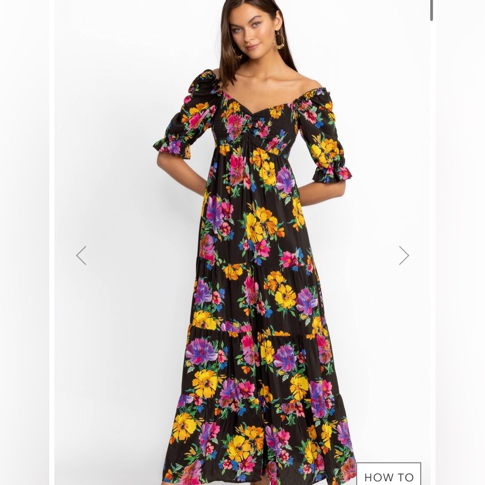 Johnny Was Poppy Silk Maxi Dress